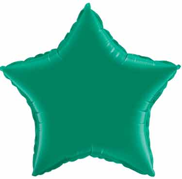 Green Star Shaped Balloon